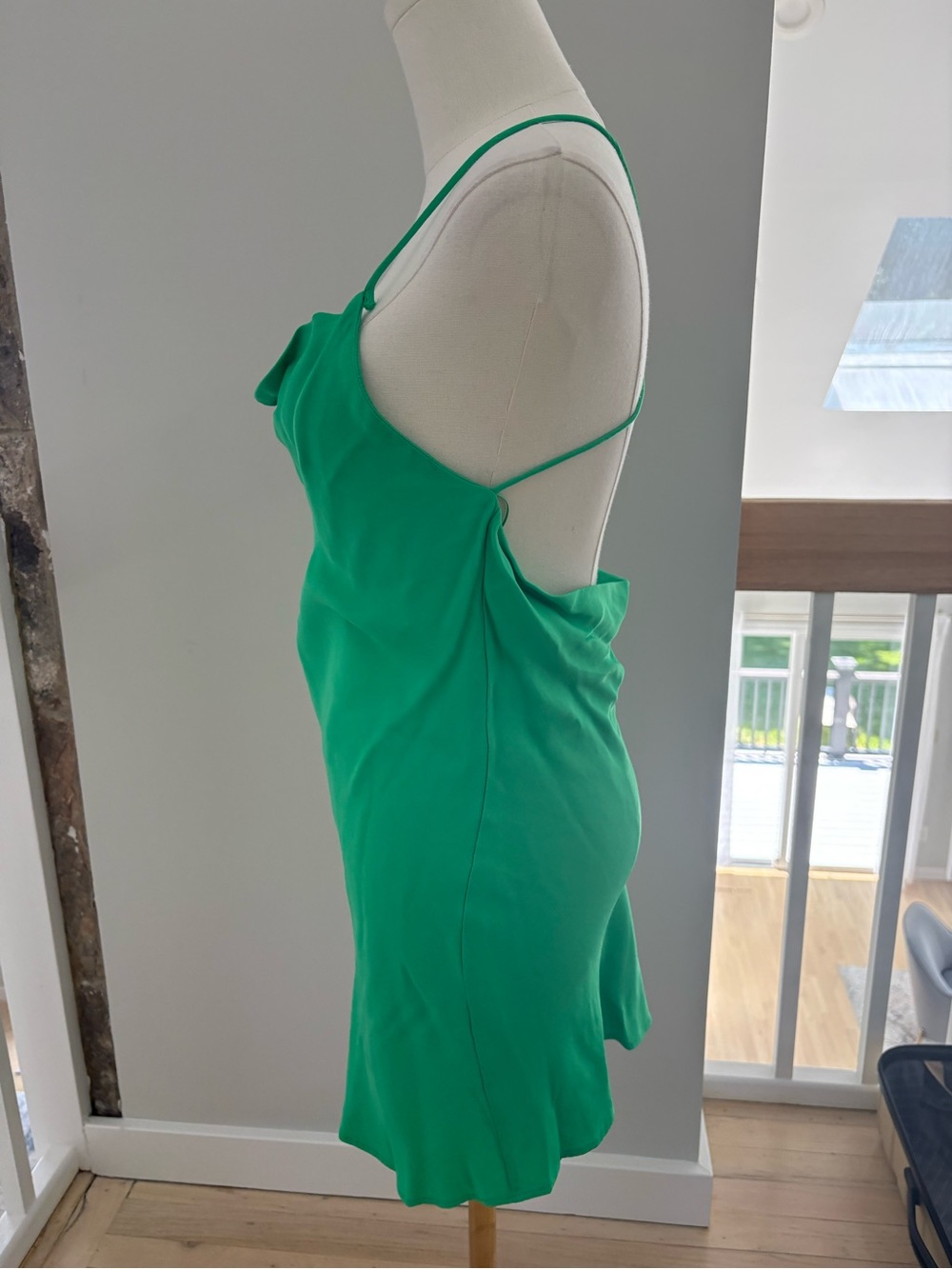Zara Emerald Green Slip Dress - Picture 5 of 6